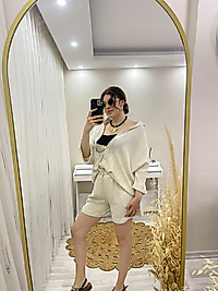 Ryjah Keten Gömlek Şort Takım