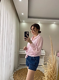 Pembe Tensel Gömlek