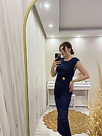 Oresti Denim Gold Detaylı Elbise
