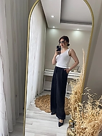 Siyah Palazzo Pantolon